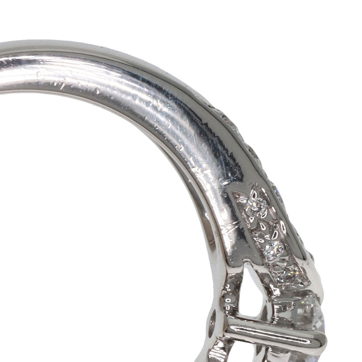 Chaumet Plume Solitaire Diamond Ring Platinum PT950 Ladies [Used]
