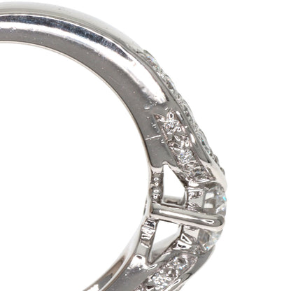 Chaumet Plume Solitaire Diamond Ring Platinum PT950 Ladies [Used]