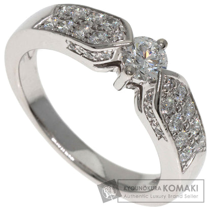 Chaumet Plume Solitaire Diamond Ring Platinum PT950 Ladies [Used]