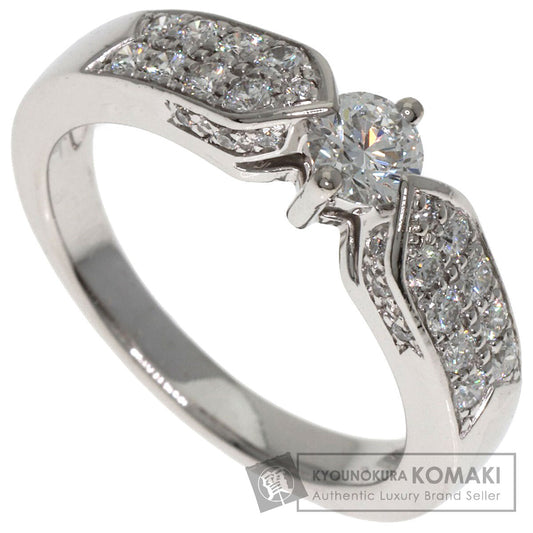 Chaumet Plume Solitaire Diamond Ring Platinum PT950 Ladies [Used]