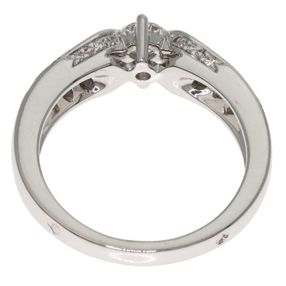 Chaumet Plume Solitaire Diamond Ring Platinum PT950 Ladies [Used]