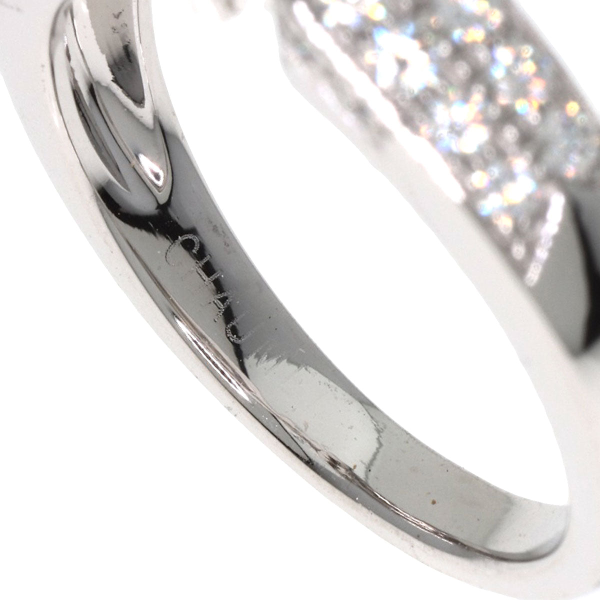 Chaumet Plume Solitaire Diamond Ring Platinum PT950 Ladies [Used]