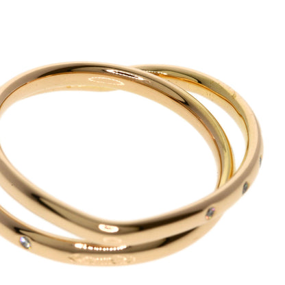 HERMES Vertige Cool Diamond #49 Ring K18 Pink Gold Ladies [Used]