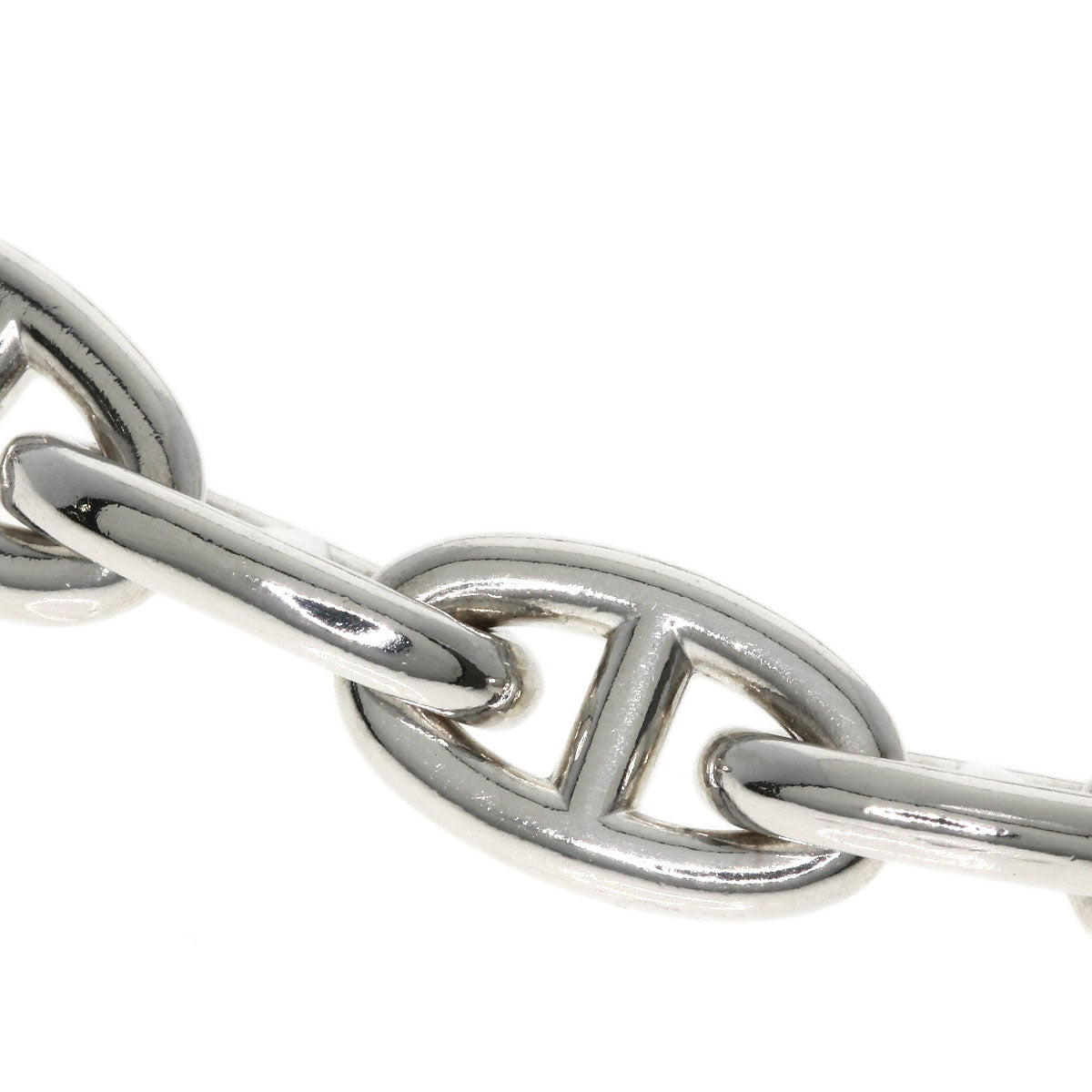 HERMES Chaine d'Ancre PM 43 frames Necklace Silver Ladies [Used]