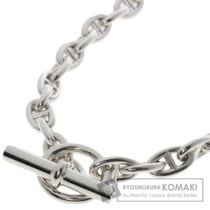 HERMES Chaine d'Ancre PM 43 frames Necklace Silver Ladies [Used]