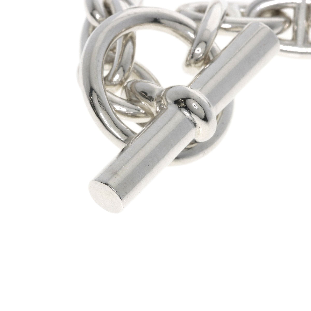 HERMES Chaine d'Ancre PM 43 frames Necklace Silver Ladies [Used]