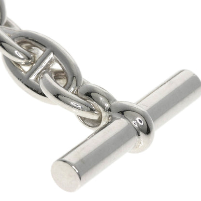 HERMES Chaine d'Ancre PM 43 frames Necklace Silver Ladies [Used]