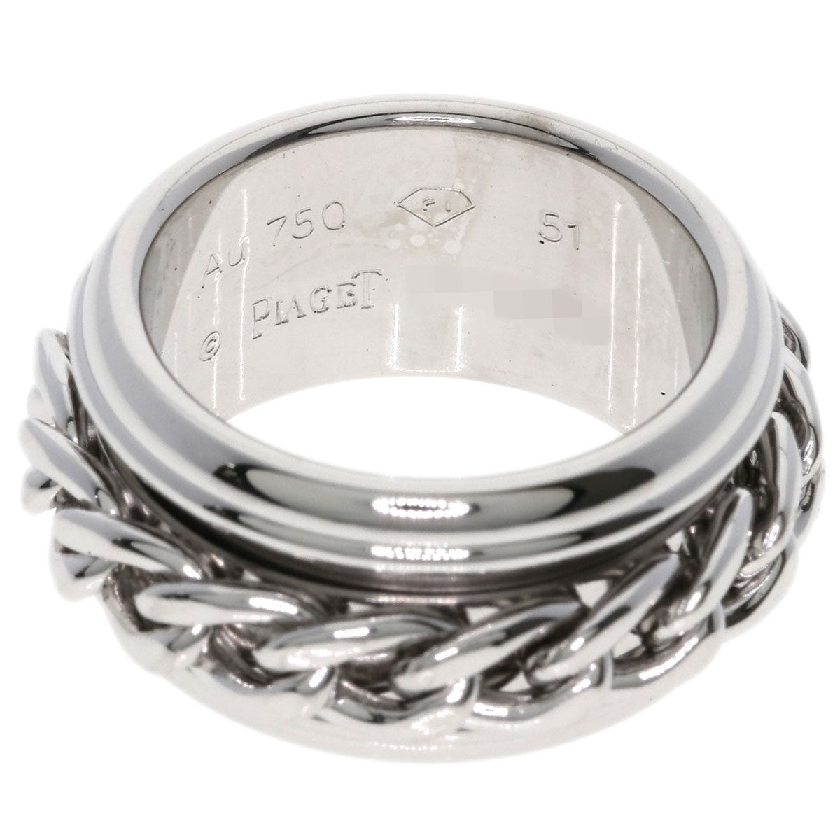 PIAGET possession Chain #51 Ring K18 White Gold Ladies [Used]