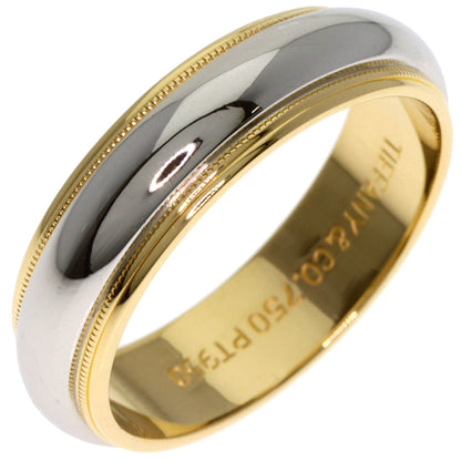 TIFFANY&Co. Milgrain Ring K18 Yellow Gold PT950Ladies [Used]
