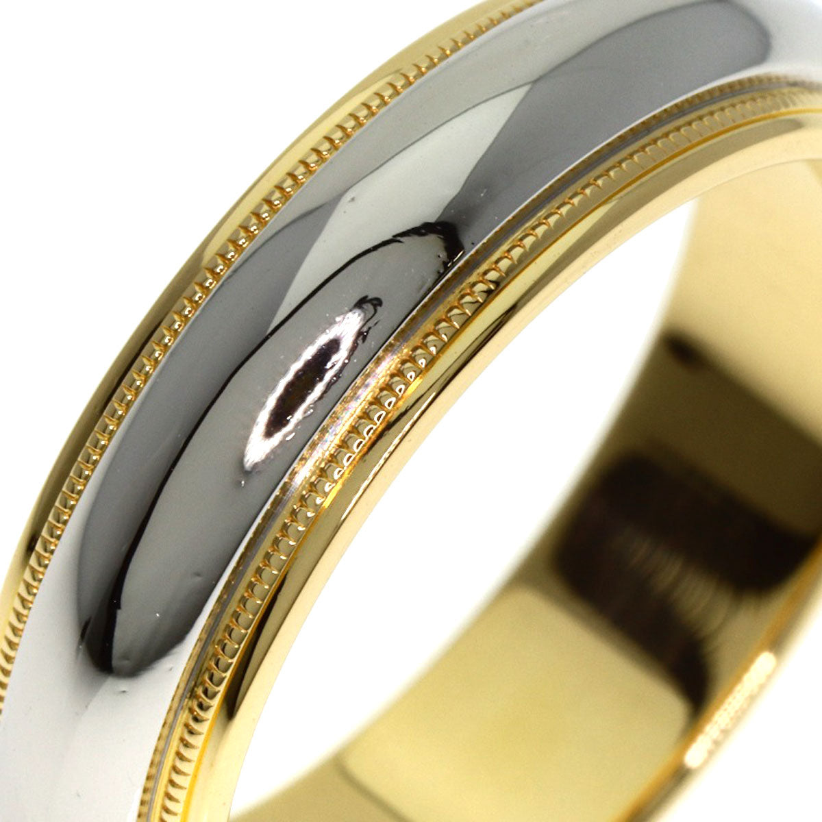 TIFFANY&Co. Milgrain Ring K18 Yellow Gold PT950Ladies [Used]