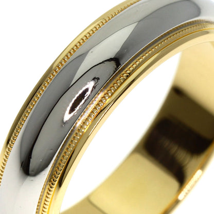 TIFFANY&Co. Milgrain Ring K18 Yellow Gold PT950Ladies [Used]