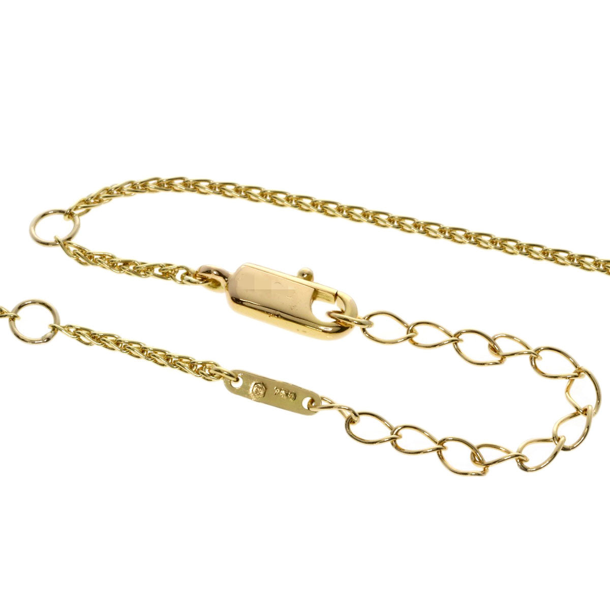 Carrera y Carrera Hand Motif Sapphire Diamond Necklace K18 Yellow Gold Ladies [Used]