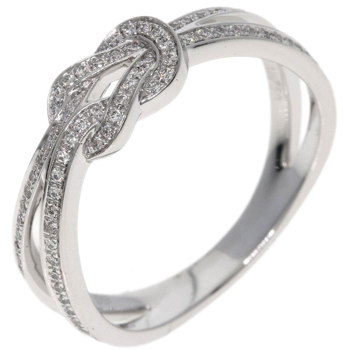 FRED Chance Infini Small Diamond #50 Ring K18 White Gold Ladies [Used]