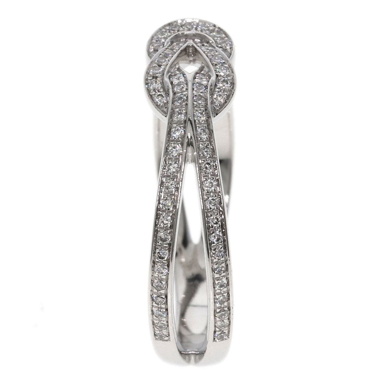 FRED Chance Infini Small Diamond #50 Ring K18 White Gold Ladies [Used]