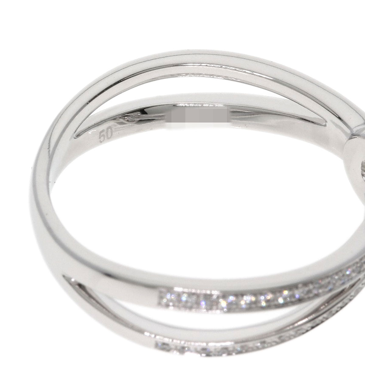 FRED Chance Infini Small Diamond #50 Ring K18 White Gold Ladies [Used]