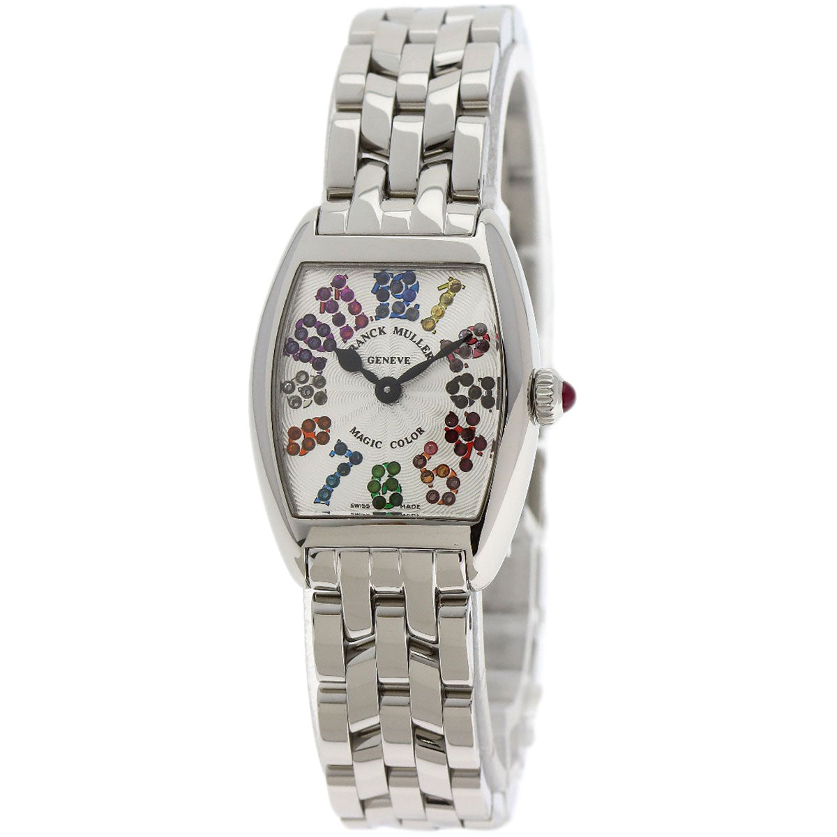 FRANCK MULLER TONNEAU CURVEX Magic Color Watches 2252 QZ MAG COL Stainless Steel/Stainless Steel Ladies