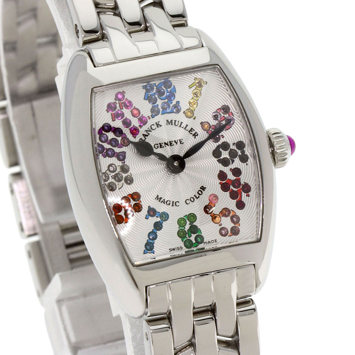 FRANCK MULLER TONNEAU CURVEX Magic Color Watches 2252 QZ MAG COL Stainless Steel/Stainless Steel Ladies