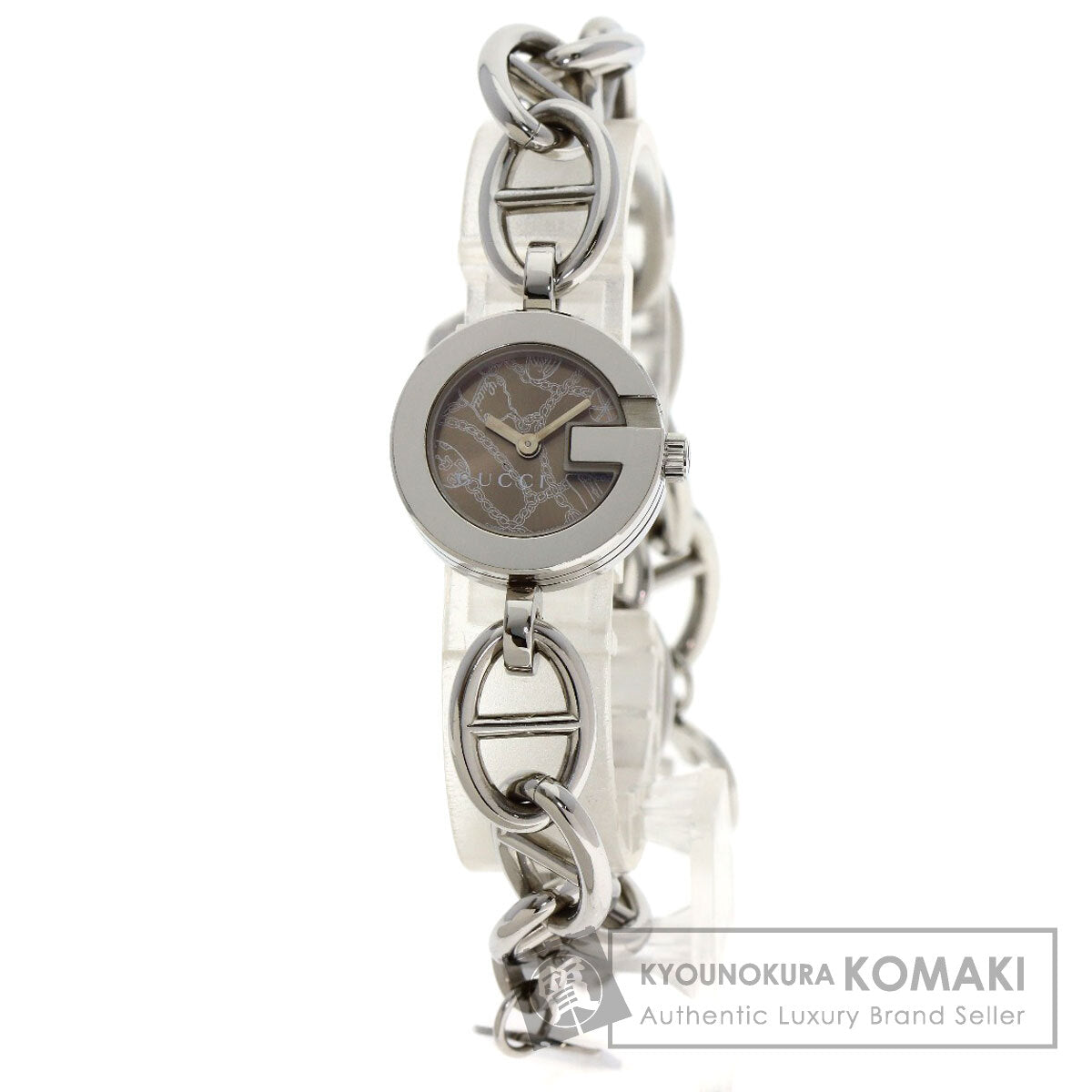 GUCCI Charm watch Watches 107 Stainless Steel/Stainless Steel Ladies