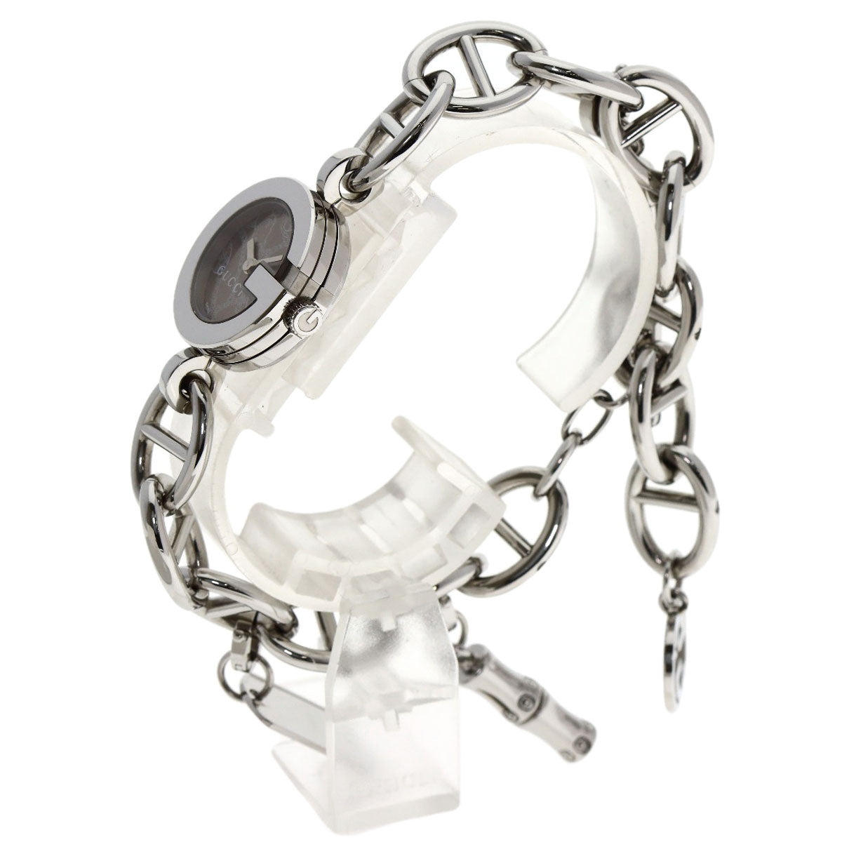 GUCCI Charm watch Watches 107 Stainless Steel/Stainless Steel Ladies