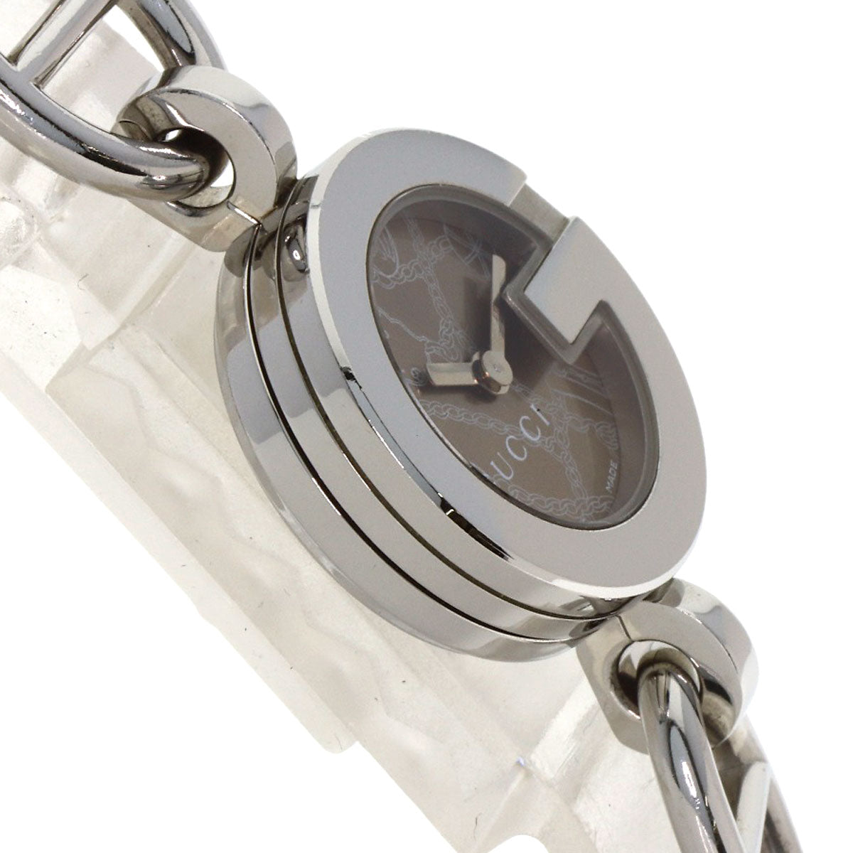 GUCCI Charm watch Watches 107 Stainless Steel/Stainless Steel Ladies