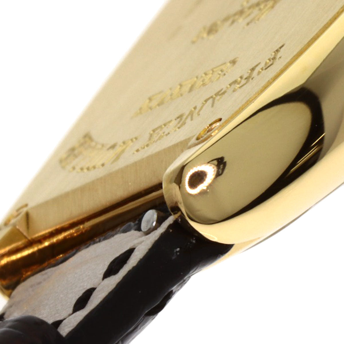 FRANCK MULLER TONNEAU CURVEX Color Dreams Watches 7502QZ K18 Yellow Gold/Leather Ladies