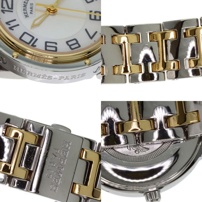 HERMES Clipper Classic Watches CP1.320 Stainless Steel/SSxGP mens