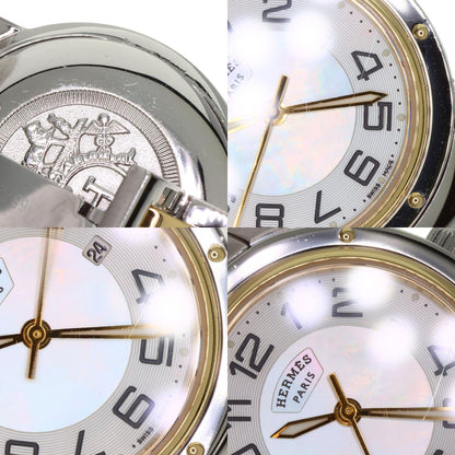 HERMES Clipper Classic Watches CP1.320 Stainless Steel/SSxGP mens