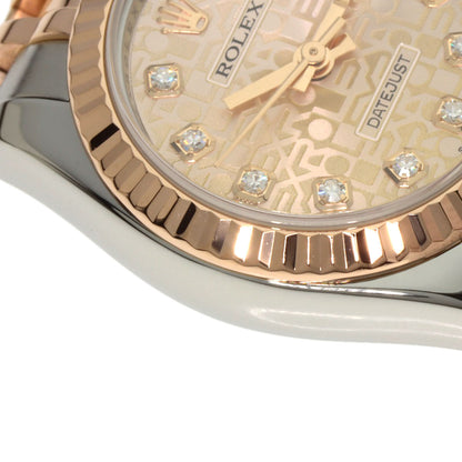 ROLEX DATEJUST 10P Diamond Watches 179171G Stainless Steel/SSxK18PG Ladies