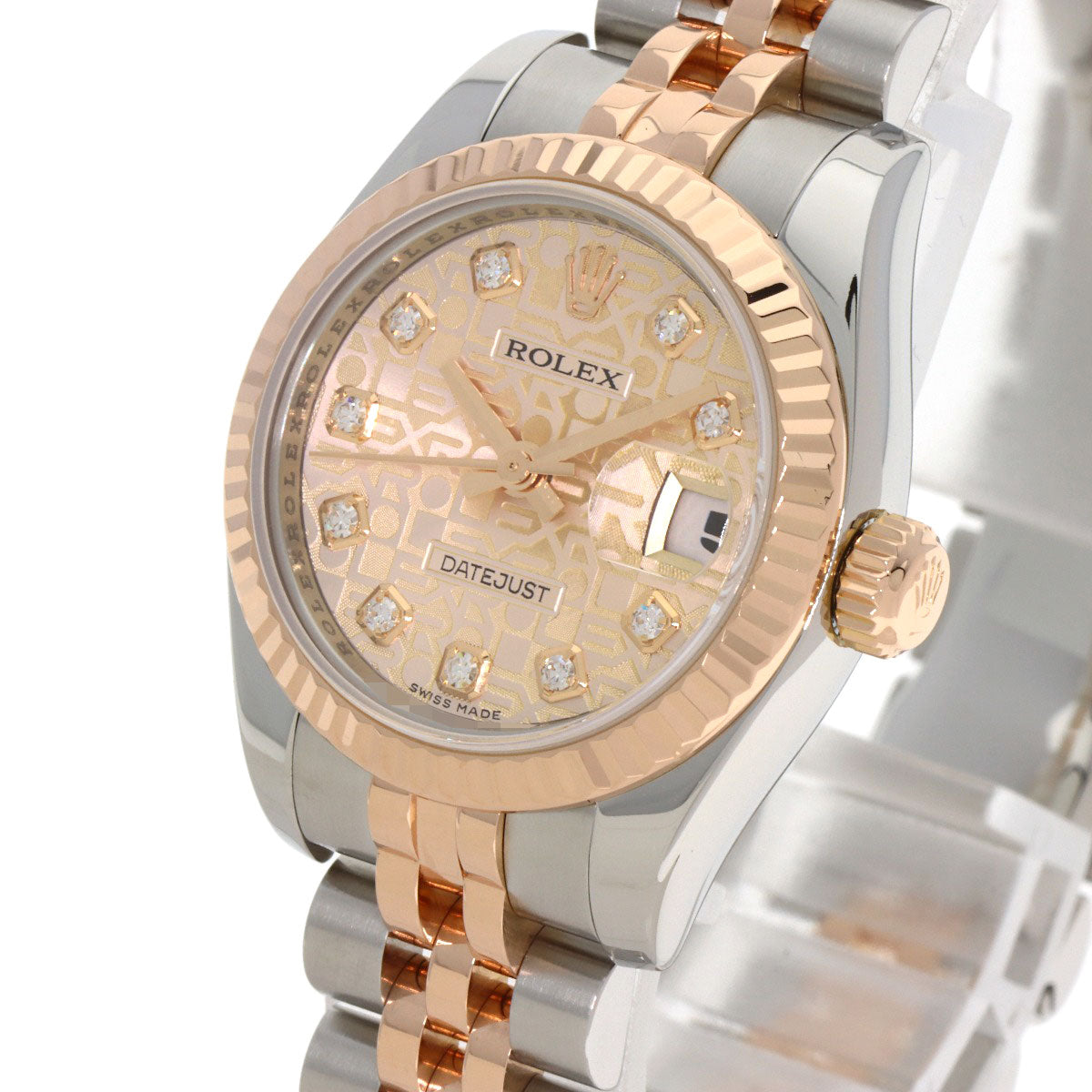 ROLEX DATEJUST 10P Diamond Watches 179171G Stainless Steel/SSxK18PG Ladies