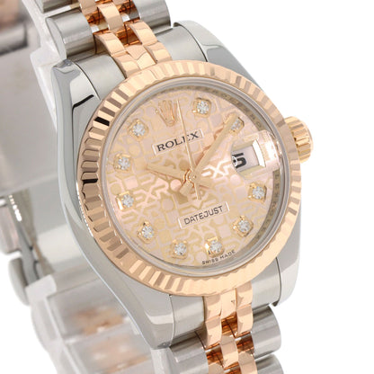 ROLEX DATEJUST 10P Diamond Watches 179171G Stainless Steel/SSxK18PG Ladies