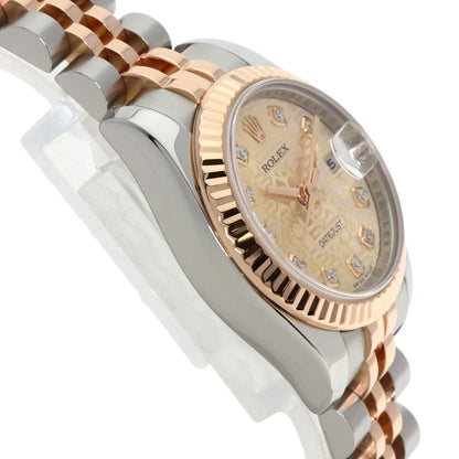 ROLEX DATEJUST 10P Diamond Watches 179171G Stainless Steel/SSxK18PG Ladies