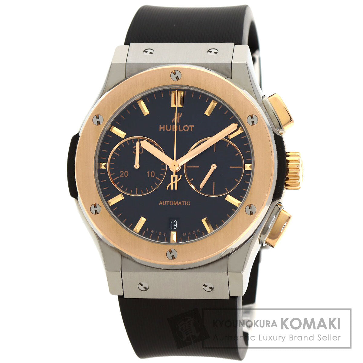HUBLOT Classic Fusion Chronograph King Gold Watches 521.N0.1181.RX Titanium/Rubber mens