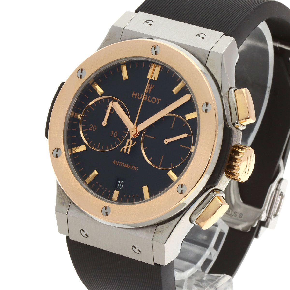 HUBLOT Classic Fusion Chronograph King Gold Watches 521.N0.1181.RX Titanium/Rubber mens
