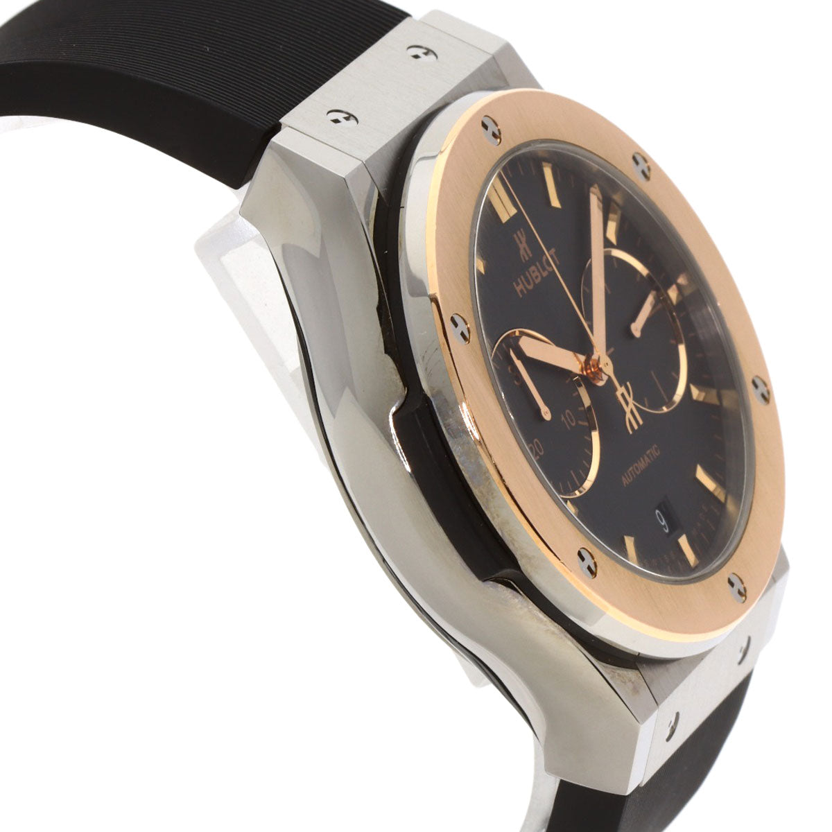 HUBLOT Classic Fusion Chronograph King Gold Watches 521.N0.1181.RX Titanium/Rubber mens