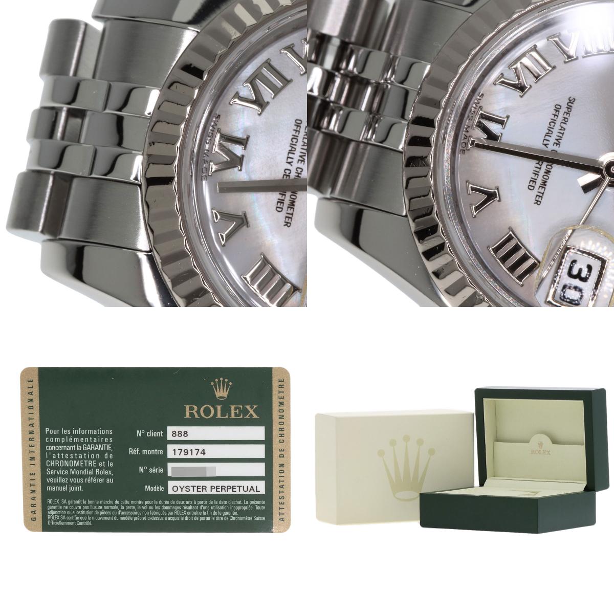 ROLEX DATEJUST 10P Diamond Watches 179174NR Stainless Steel/Stainless Steel Ladies