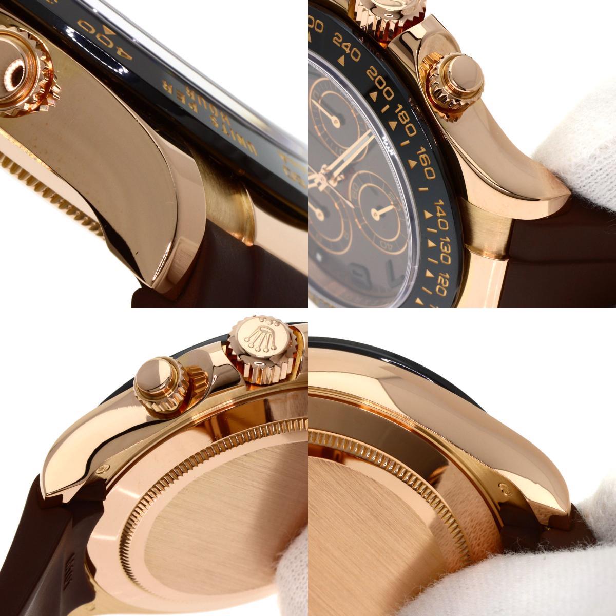 ROLEX Cosmograph Daytona Watches 116515LN K18 Pink Gold/Rubber mens