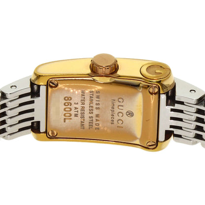 GUCCI G Metro Watches 8600L Gold Plated/SSxGP Ladies