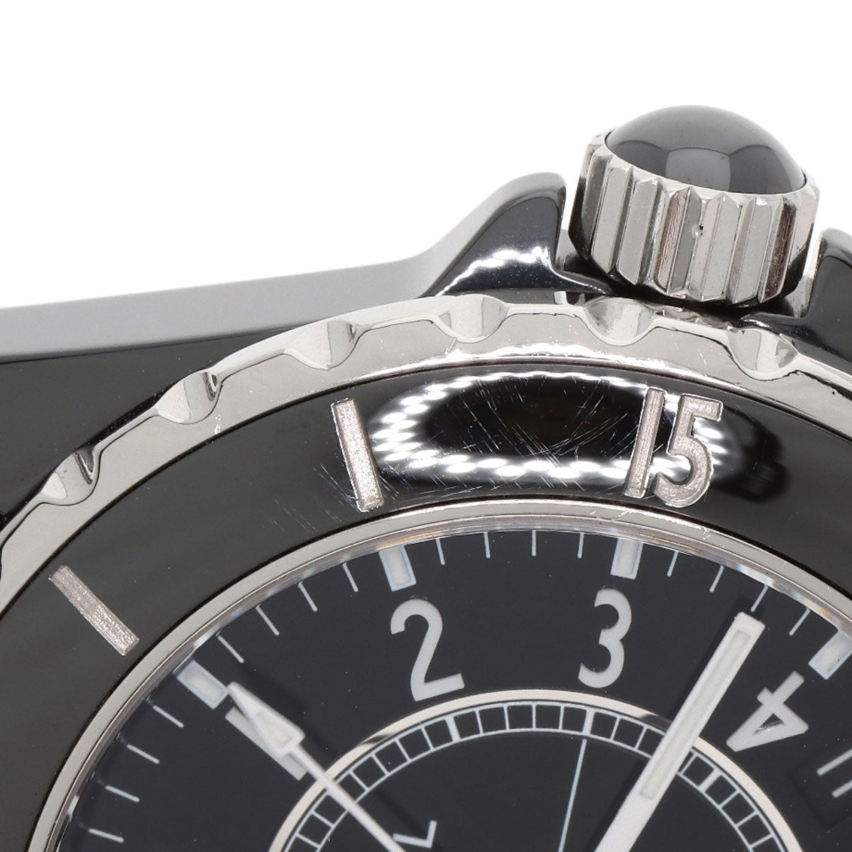 CHANEL J12 1.5" Black Ceramic Watches H0685 Ceramic/Ceramic mens