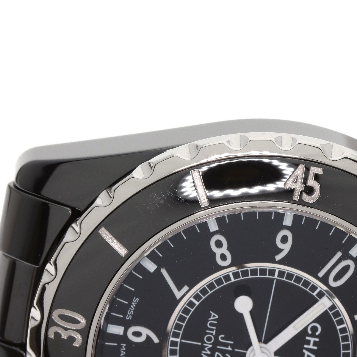 CHANEL J12 1.5" Black Ceramic Watches H0685 Ceramic/Ceramic mens