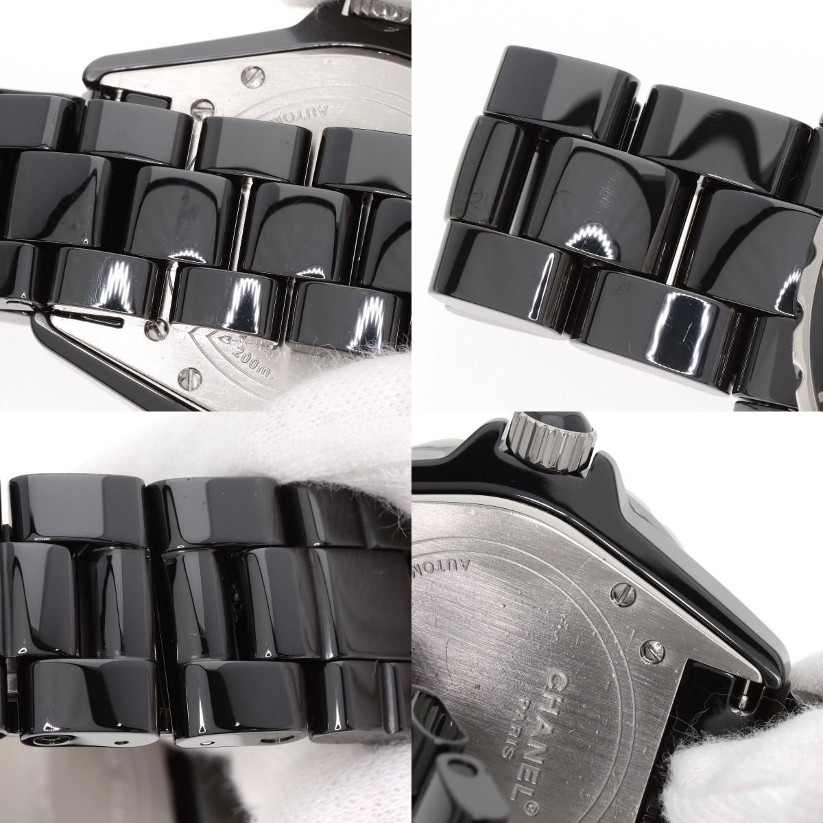 CHANEL J12 1.5" Black Ceramic Watches H0685 Ceramic/Ceramic mens