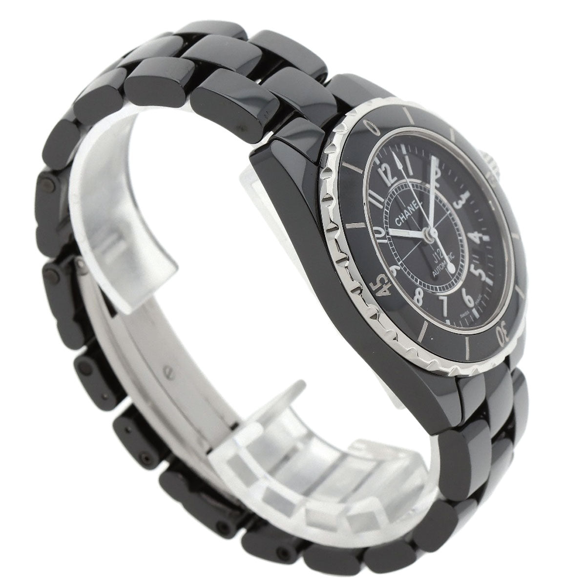CHANEL J12 1.5" Black Ceramic Watches H0685 Ceramic/Ceramic mens