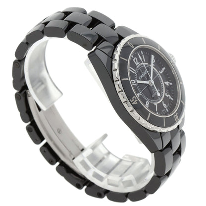 CHANEL J12 1.5" Black Ceramic Watches H0685 Ceramic/Ceramic mens