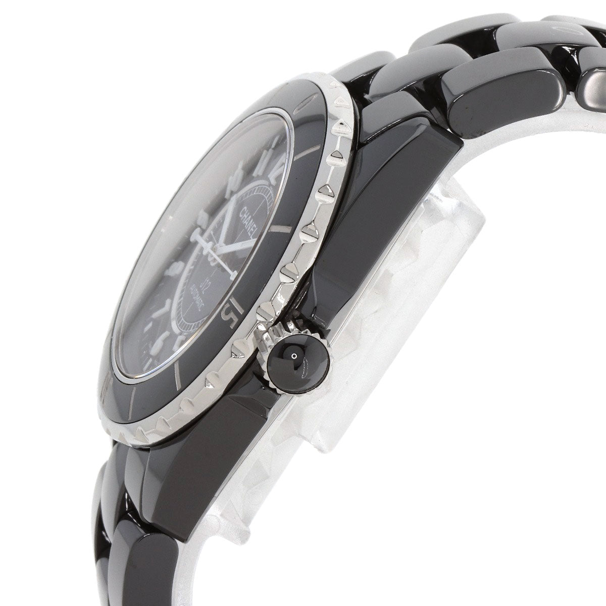 CHANEL J12 1.5" Black Ceramic Watches H0685 Ceramic/Ceramic mens