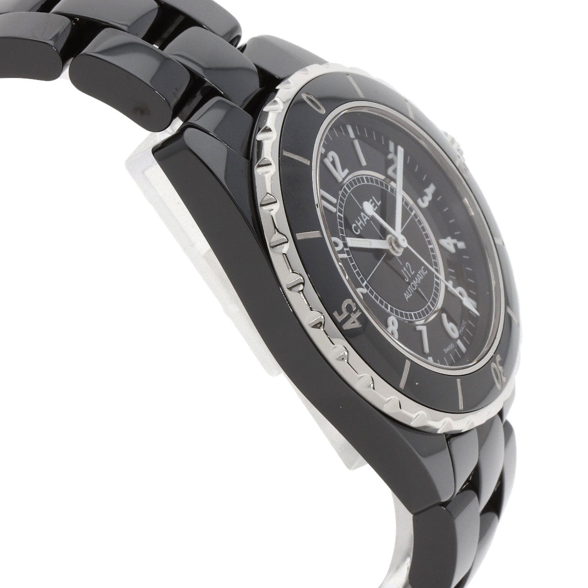 CHANEL J12 1.5" Black Ceramic Watches H0685 Ceramic/Ceramic mens