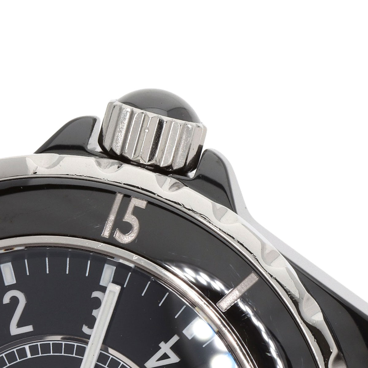 CHANEL J12 1.5" Black Ceramic Watches H0685 Ceramic/Ceramic mens