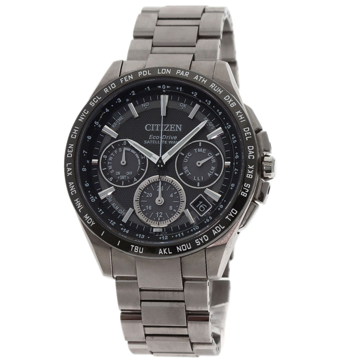 CITIZEN Atessa Eco Drive Satellite Wave Watches CC9015-54E F900-T021531 Titanium/Titanium mens