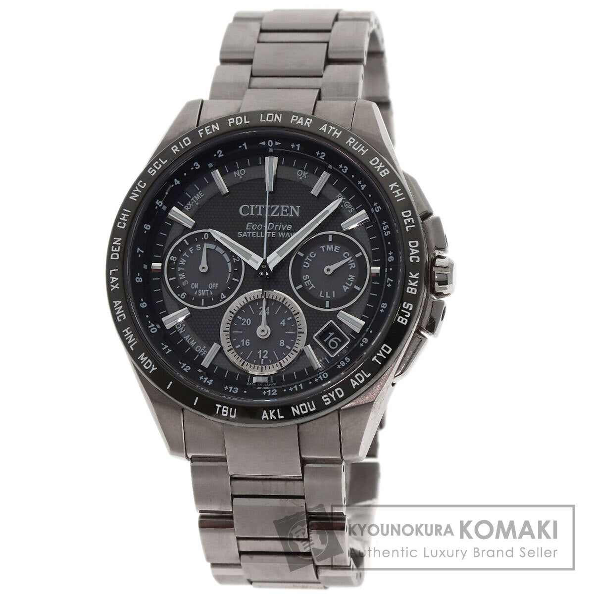 CITIZEN Atessa Eco Drive Satellite Wave Watches CC9015-54E F900-T021531 Titanium/Titanium mens