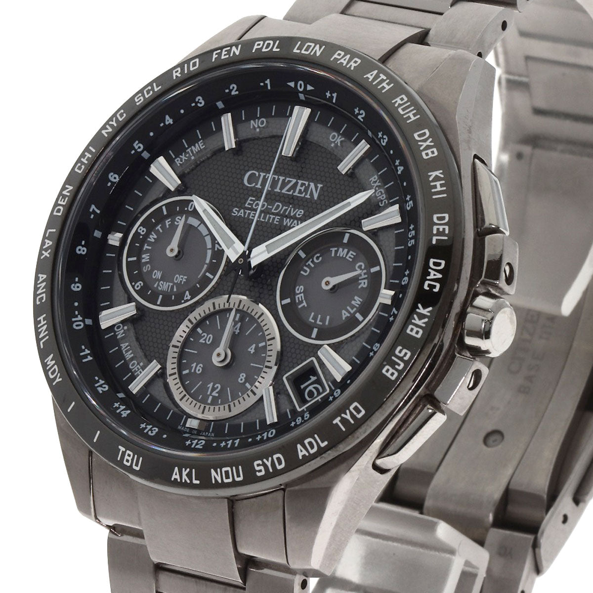 CITIZEN Atessa Eco Drive Satellite Wave Watches CC9015-54E F900-T021531 Titanium/Titanium mens