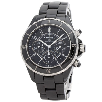 CHANEL J12 1.6" Chronograph Watches H0940 Ceramic/Ceramic mens