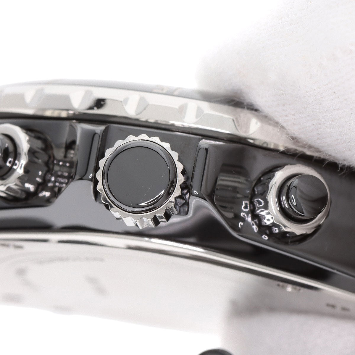 CHANEL J12 1.6" Chronograph Watches H0940 Ceramic/Ceramic mens